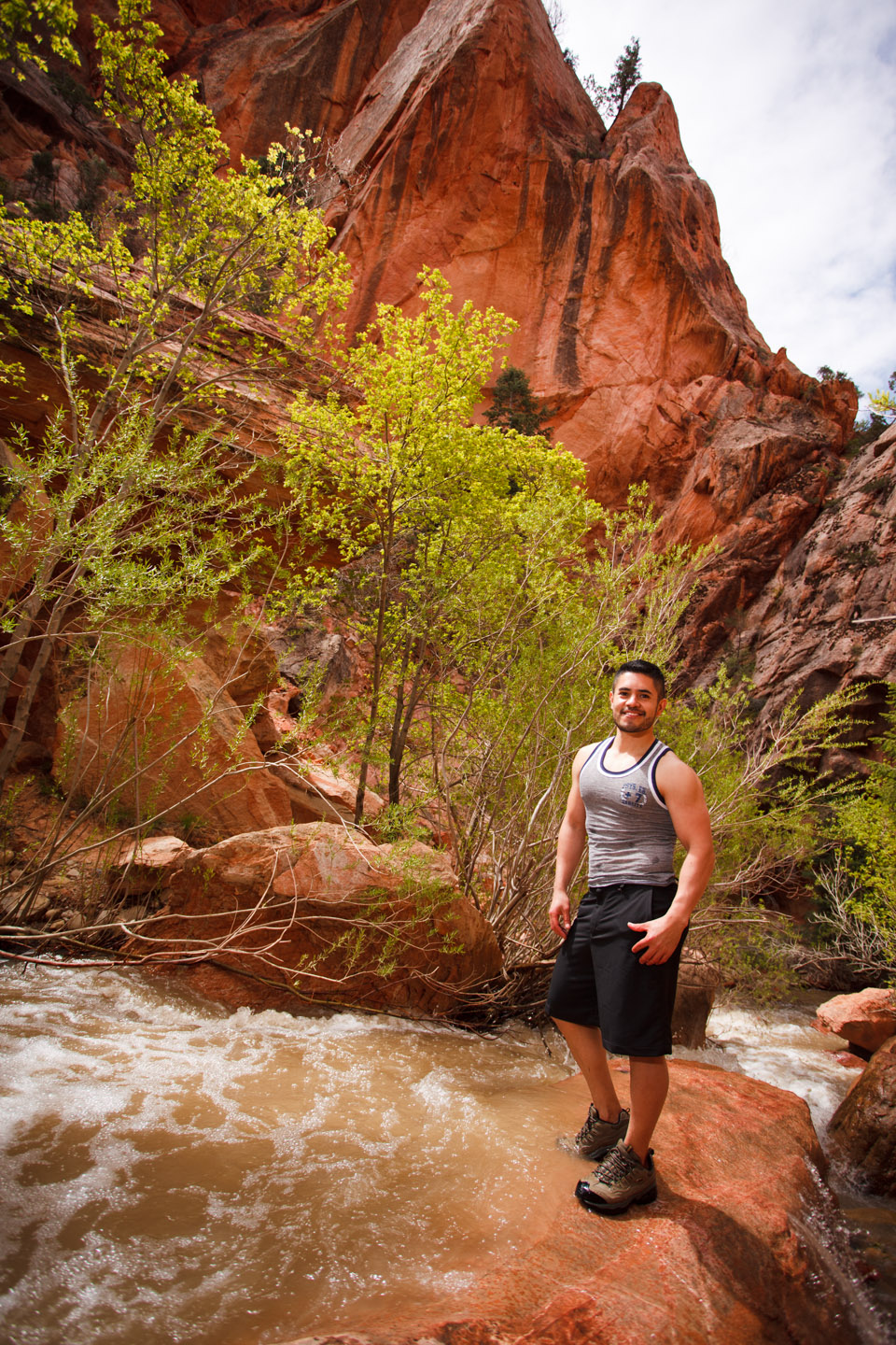 Nahum's Portraits in Kanarraville Falls in Southern Utah dav.d