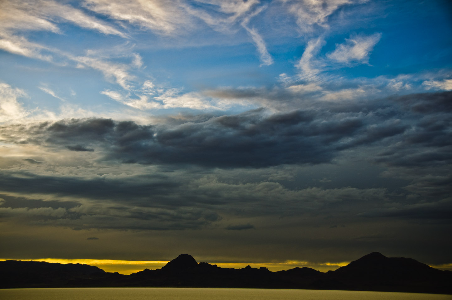 Sunsets on the Bonneville Salt Flats