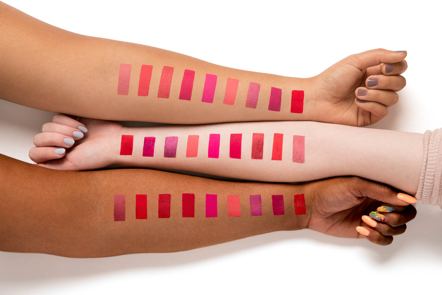 Photographing Arm Swatches for POWERLips dav.d photography